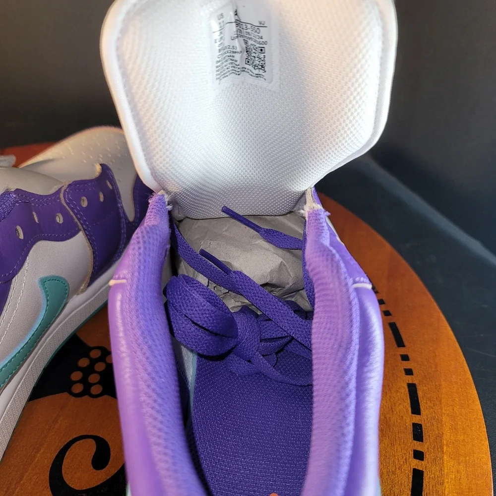 Nike Air Jordan 1 Low Action Grape Sky J Light Olive Purple Teal White DC0774502